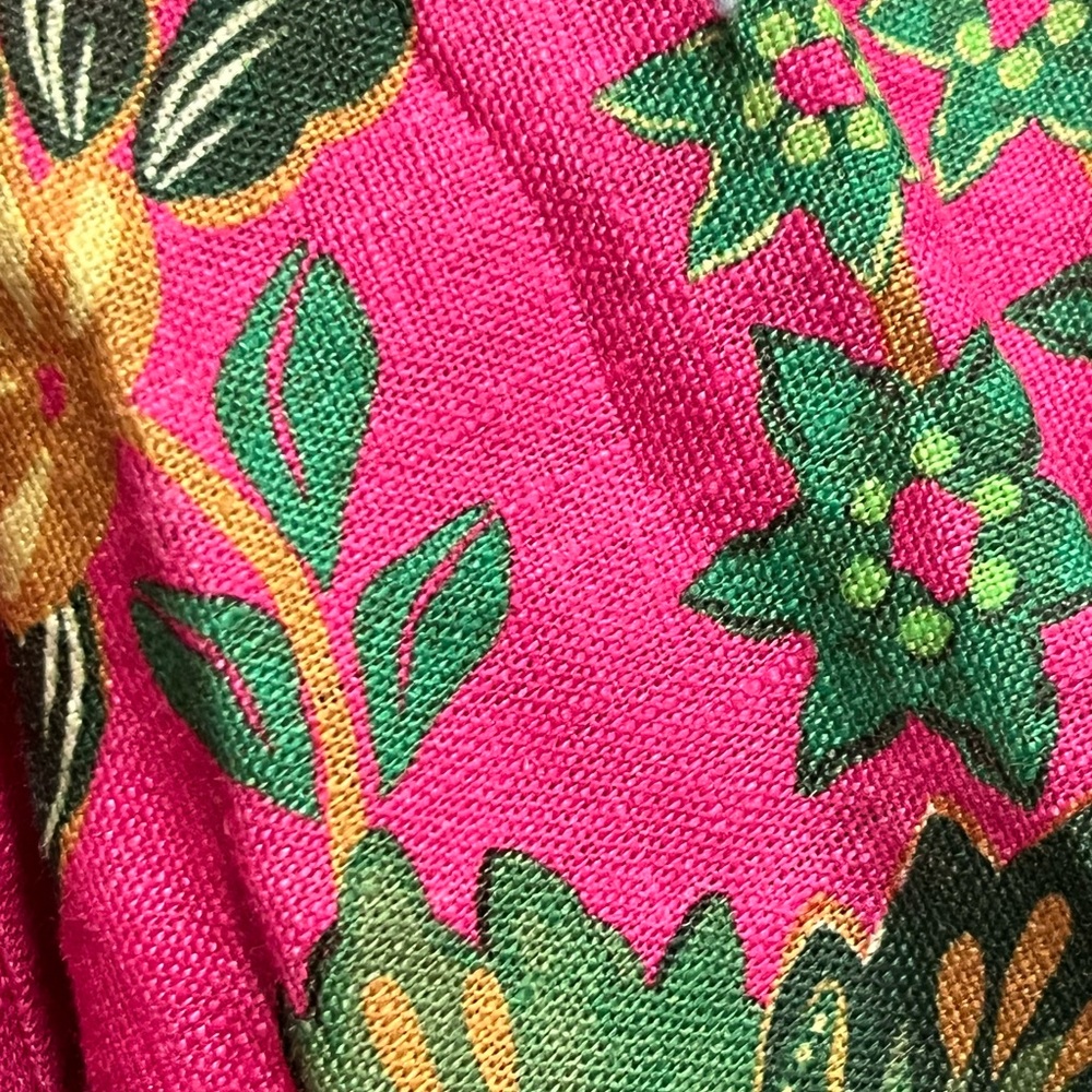 FARM Rio Pink Floral Maxi Dress with Green Accents - Picture 6 of 7